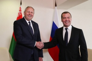 Румас и Медведев в Москве разногласия не обсуждали