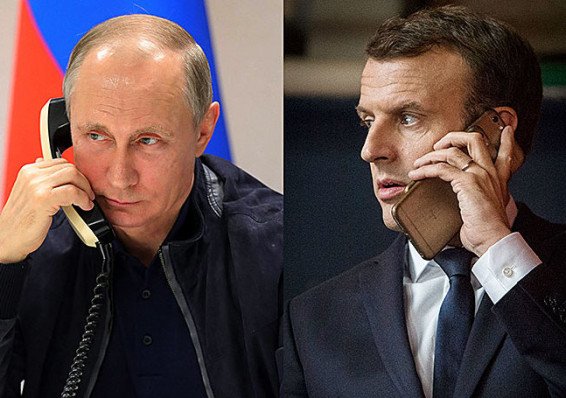 Макрон позвонил Путину, чтобы обсудить Беларусь и Нагорный Карабах