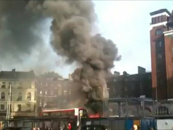 Лондонский вокзал "Виктория" эвакуировали из-за пожара