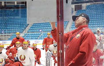 Сборная Беларуси по хоккею опробовала «Барыс-Арену»