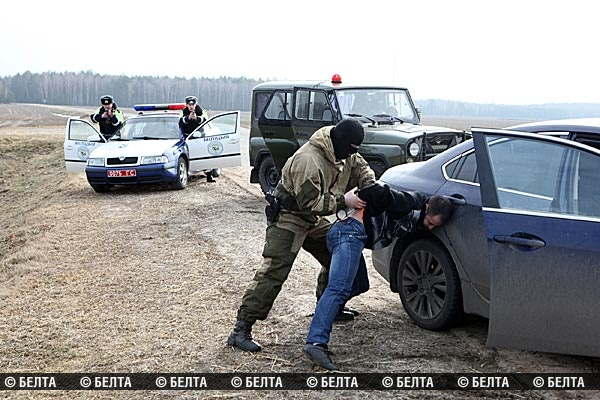Белорусские пограничники и гаишники провели учения границе с Украиной