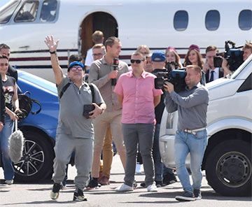 С середины июля Марадона возвращался в Беларусь