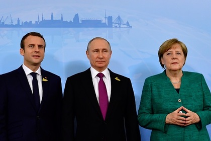 Песков раскрыл подробности переговоров Путина, Меркель и Макрона по Украине