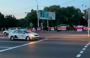 Минчане стали в цепь солидарности на улице Олега Кошевого