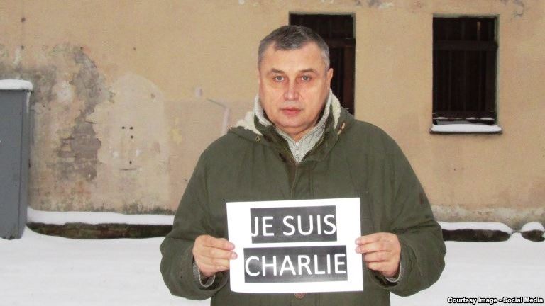 Фотофакт: «Je suis Charlie» в Витебске