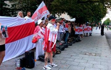 Белорусы Варшавы вышли на акцию с требованием заморозить выплаты МВФ для режима