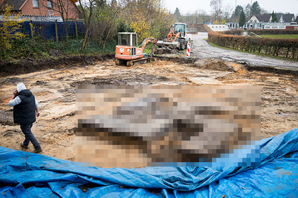 В Германии раскопали гигантскую свастику
