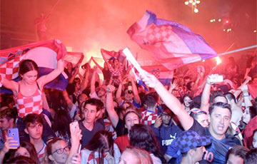 Видеофакт: Десятки тысяч хорватов празднуют выход сборной в финал ЧМ