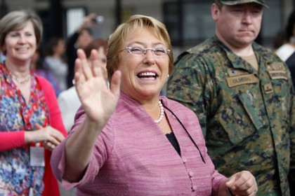 Мишель Бачелет выиграла первый тур президентских выборов в Чили
