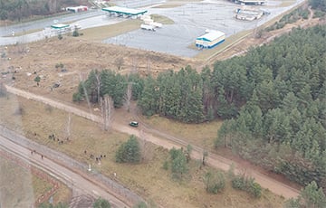 Как сейчас выглядит лагеря мигрантов на границе с Польшей: вид с воздуха