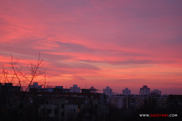 Невероятный закат над Минском