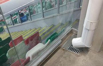 Фотофакт: Как «исправили» ливневку на стадионе «Динамо»