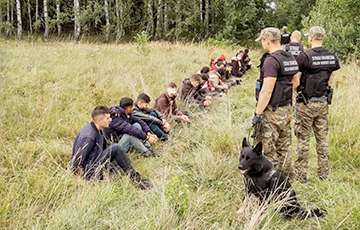 За три дня польские пограничники у границы с Беларусью задержали 349 мигрантов