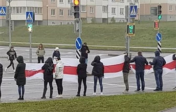 Жители Гродно встали в цепь солидарности