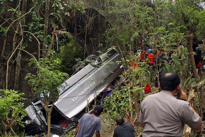 На Бали разбился автобус с китайскими туристами
