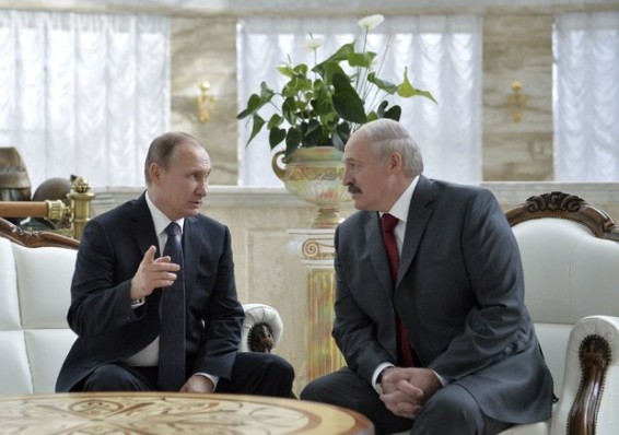 Лукашенко и Путин проводят переговоры во Дворце Независимости