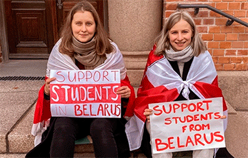 Норвежские студенты поддержали студенческие протесты в Беларуси
