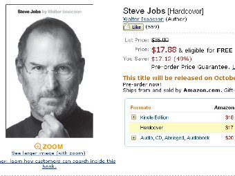Книгу о Стиве Джобсе выпустят на месяц раньше