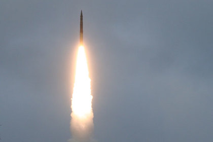 Проведен испытательный пуск баллистической ракеты «Тополь»