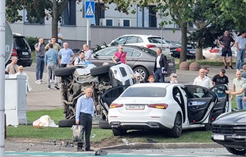 Серьезная авария на проспекте Победителей в Минске