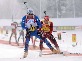 Белорус Сергей Новиков занял 25-е место в спринте на этапе Кубка мира по биатлону
