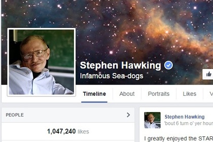Стивен Хокинг пообещал делиться своими открытиями в Facebook