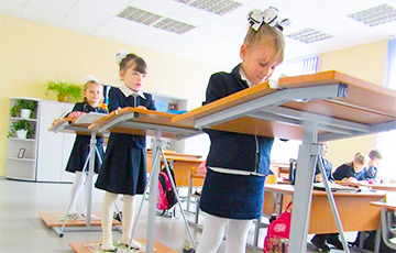 Эксперимент: В одной из школ Каменецкого района дети часть урока стоят