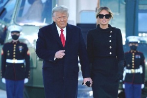 Трамп и Маланья покинули Белый дом за несколько часов до инаугурации