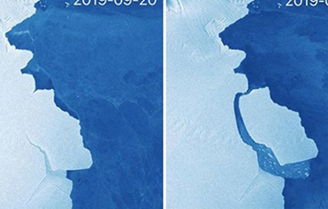 От Антарктиды откололся айсберг весом в 315 миллиардов тонн