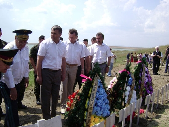 Церемония перезахоронения останков белорусского воина-освободителя состоялась под Киевом