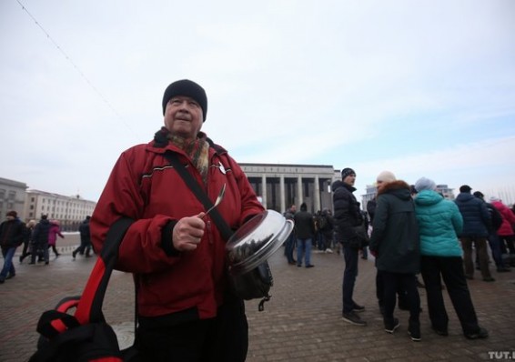 Предприниматели собрались на протестную акцию в Минске