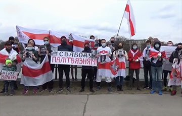 Белорусы Кракова вышли в поддержку политзаключенных