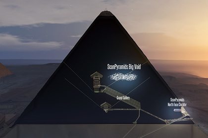 Внутри пирамиды Хеопса найдена загадочная полость