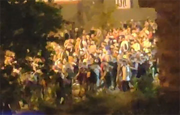 Ночной марш протеста в Минске