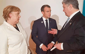 Макрон, Меркель и Порошенко провели трехсторонние переговоры в Париже