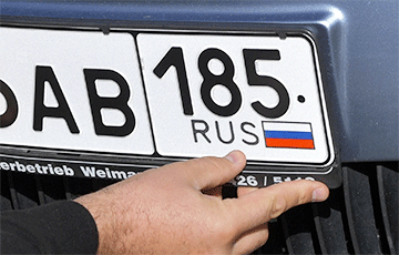 Литовские тарможенники изъяли на границе с Беларусью первый автомобиль с московитскими номерами