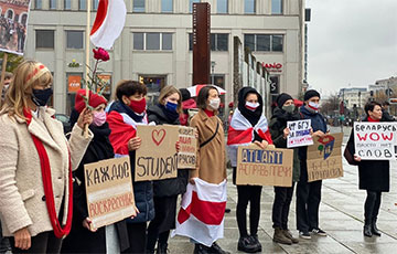 В Берлине поддержали бастующих белорусов