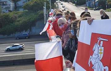 Белорусы Сиэтла вышли на акцию солидарности