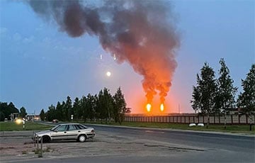 Над «Нафтаном» и «Полимиром» зажгли аварийные факелы