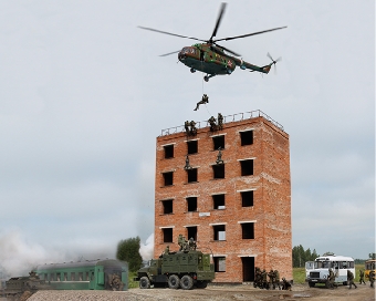 Подразделения территориальных войск на учении отрабатывают борьбу с диверсионными группами
