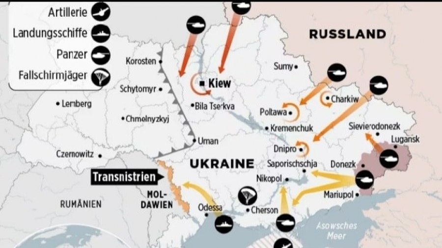 Немецкий Bild опубликовал план возможного военного вторжения России в Украину