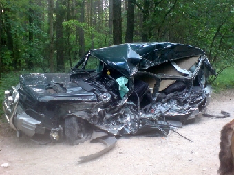 Водитель джипа погиб в Полоцком районе при столкновении с прицепом тягача