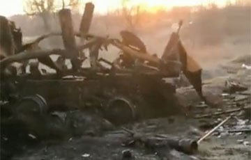 ВСУ уничтожили транспорт оккупантов, который перевозил осколочно-фугасные снаряды «Краснополь»
