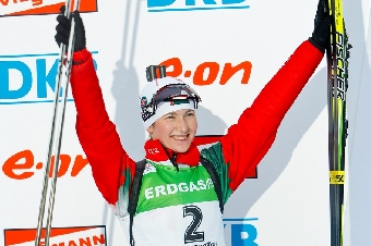 Дарья Домрачева заняла 3-е место в спринте на этапе Кубка мира по биатлону в Антхольце
