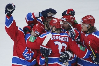 Хоккеисты минского "Динамо" обыграли московский ЦСКА в чемпионате КХЛ