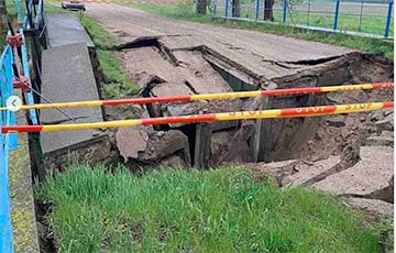 В Беларуси обрушился мост еще один мост