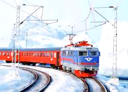 Поезда опаздывают на час-полтора из-за cнежных заносов
