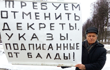 Пикет в Барановичах: «Отменить декреты, подписанные от балды!»