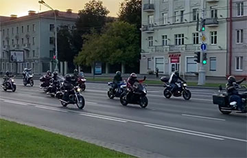 На проспекте Независимости в Минске прошел мотопробег солидарности