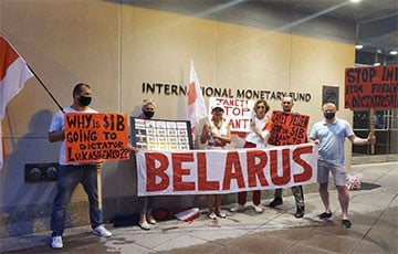 Белорусы начали круглосуточную акцию перед зданием Всемирного банка в Вашингтоне